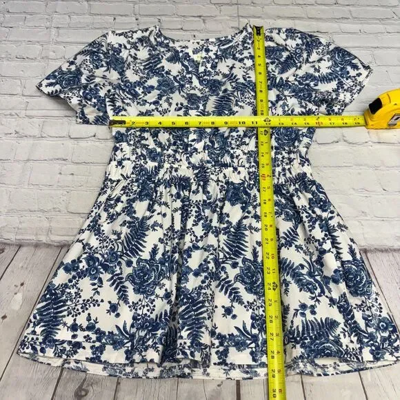 Maeve by Anthropologie Somerset Blouse Top Shirt Size Medium Floral Boho D064 -4 - Picture 2 of 13